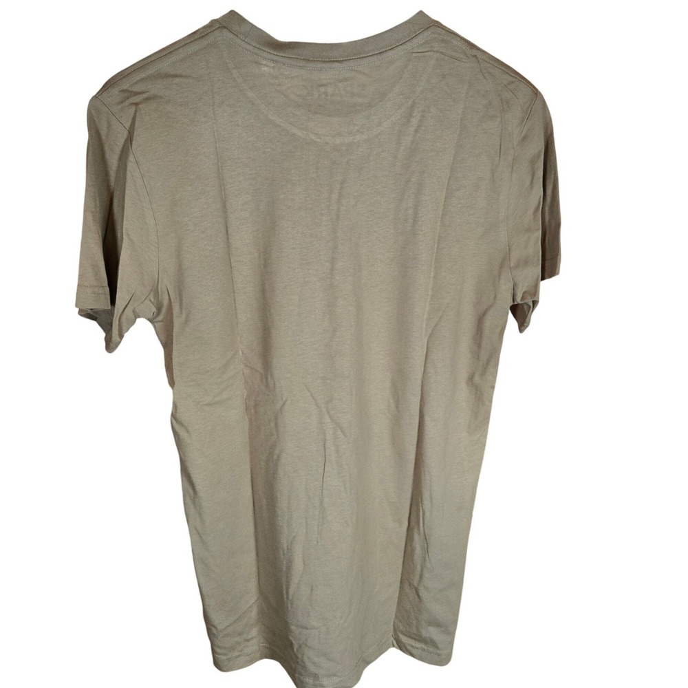 SPARK Mens Tan Graphic T Shirt Size S Short Sleeve Cotton Designed in USA - Picture 3 of 5